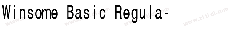 Winsome Basic Regula字体转换